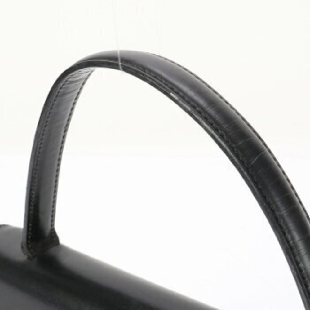 Celine top handle leather handbag tote shoulder bag black MME - Picture 4 of 14